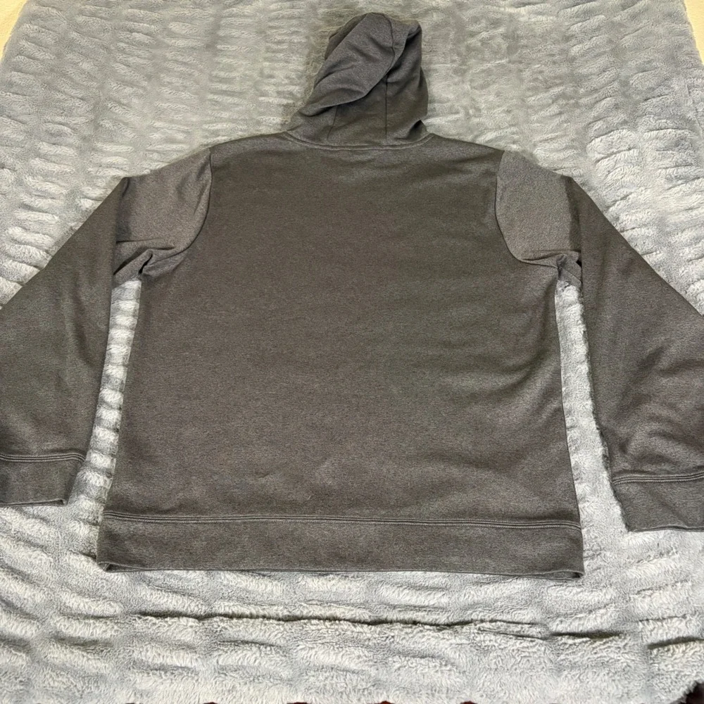 The North Face Mens Large Gray Blue Logo Pullover Hoodie NF0A2T3QYDE